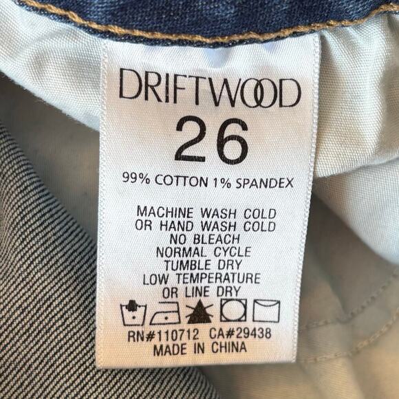 Driftwood Stella Classic Straight Ankle Jeans Vintage Blue Women’s Size 26 - Picture 7 of 8